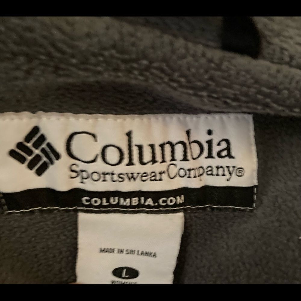 Columbia Navy Blue Windbreaker Jacket Full Zip Lightweight Outdoor Coat Large - Picture 8 of 9